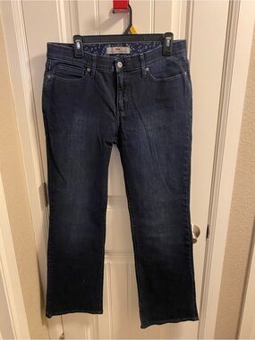 Levis 525 Jeans 12 M Perfect Waist Stretch Dark Blue Bootcut Denim Boot Cut 12M